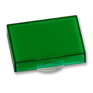 Lentille rectangulaire verte pour bouton poussoir-Lire la description