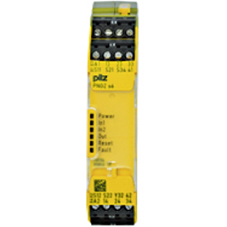 Relais de commande bimanuelle 3NO+1NF 48-240VAC/DC-Lire la description