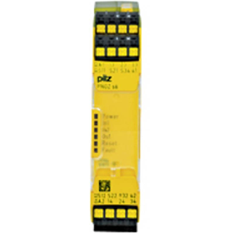 Relais de commande bimanuelle 3NO+1NF 24VDC, bornes à ressort-Lire la description