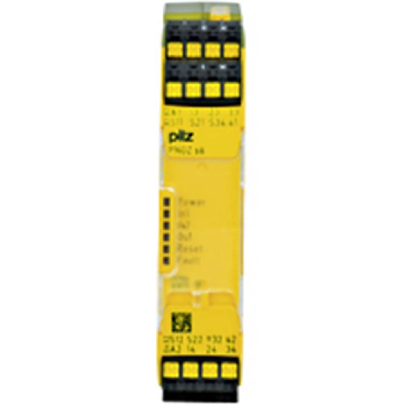 Relais de commande bimanuelle 3NO+1NF 24VDC, bornes à ressort Relais de commande bimanuelle 3NO+1NF 24VDC, bornes à ressort-Lire la description