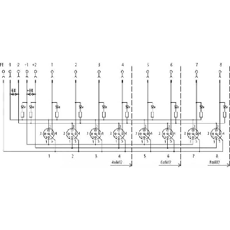 MVP12, 6xM12, 4pe, plug. cap SCT-Lire la description