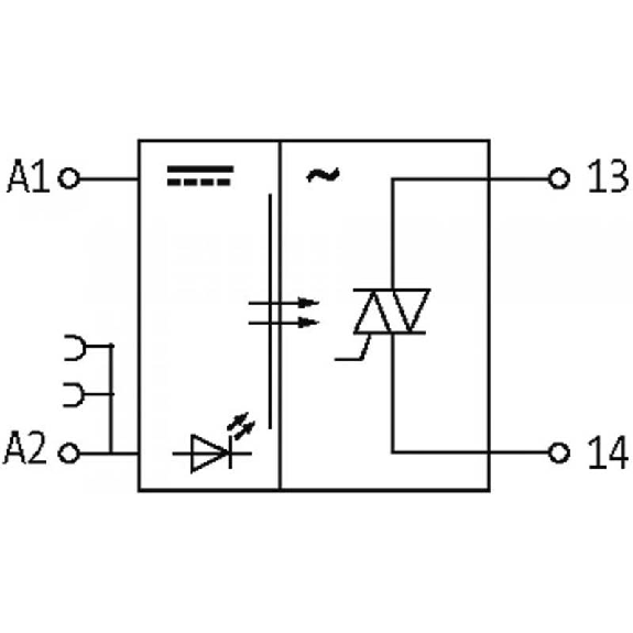 Module optocoupleur, 24VDC, triac 0.5A, 10-53VDC, 0-5VDC-Lire la description