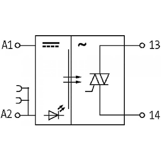 Module optocoupleur, 24VDC, triac 0.5A, 10-53VDC, 0-5VDC-Lire la description