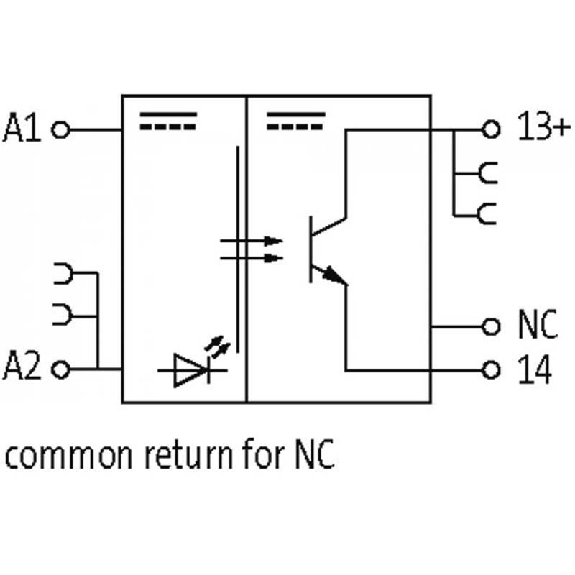 Module optocoupleur, 24VDC, transistor 2A, 10-53VDC, 0-5VDC-Lire la description