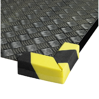Protection d’angle AMORTIFLEX Lot x10 (300x110x14mm) Noir/Jaune-Lire la description