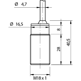 Vibration, shock and inclination sensor, 3-axis, RS485 + Ana, M12+C-Lire la description