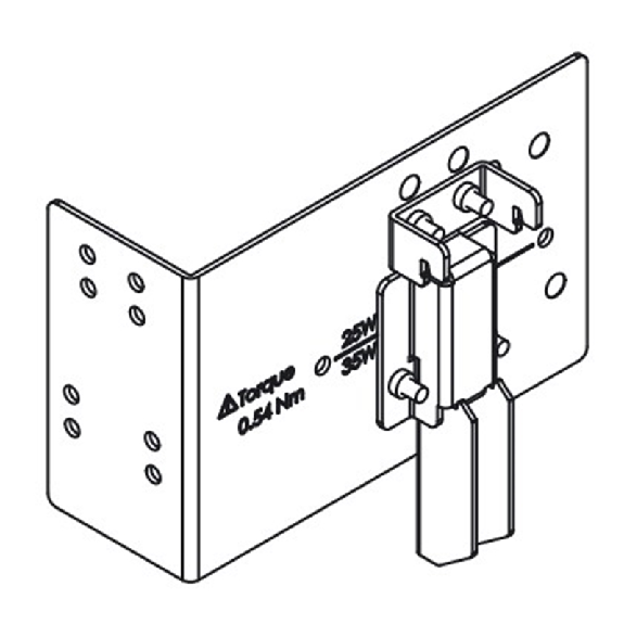 Support de montage, fixation intérieure sur rail DIN pour alim S8FS-Lire la description