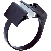 Support de fixation sur vérin cylindrique avec Ø de piston de 25mm