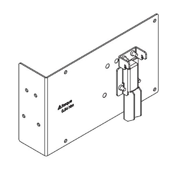 Support de montage, fixation intérieure sur rail DIN pour alim S8FS-Lire la description