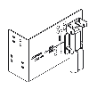 Support de montage, fixation intérieure sur rail DIN pour alim S8FS