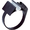 Support de fixation sur vérin cylindrique avec Ø de piston de 12mm