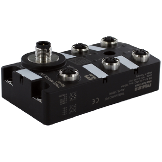 Switch 5-ports M12D (femelle), alim 1× M12A (mâle)-Lire la description