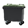 Conteneur 4 roues 660L vert