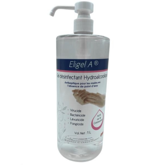 6 GELS HYDROALCOOLIQUES ELIGEL 1L-Lire la description