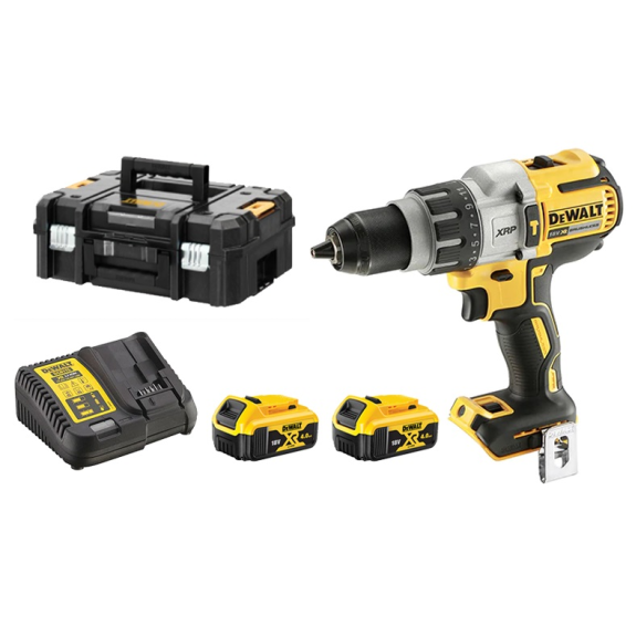 Perceuse-visseuse 18V XRP Brushless + 2 batteries 4Ah + chargeur + T-stak - DCD996M2 Perceuse-visseuse 18V XRP Brushless + 2 batteries 4Ah + chargeur + T-stak - DCD996M2-Lire la description