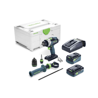Perceuse-visseuse à percussion 18V TPC 18/4 52/4 I-Plus Quadrive + batteries + chargeur + Systainer 3  - 575605-Lire la description