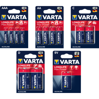 Blister de 2 piles LONGLIFE Max Power LR14 C 15V  - 4714110402-Leggi tutto