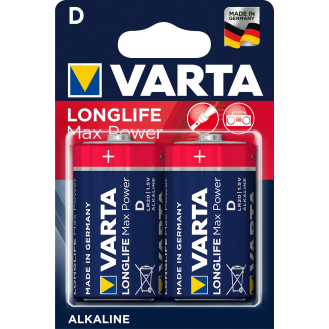 Blister de 2 piles LONGLIFE Max Power LR20 D 15V  - 4714110401-Leer más