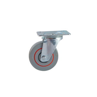 Roulette saturne grise 125mm pivotante - AVL - 594833O-Lire la description
