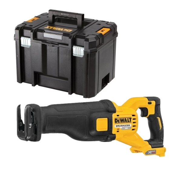 Scie sabre 54V XR FLEXVOLT (sans batterie ni chargeur) en coffret T-STAK IV  - DCS389NT-XJ-Lire la description