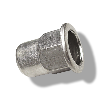 Ecrou a sertir Demi-Hexagonal Inox M3 C (1-2.2)