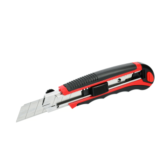 Cutter bi-matière avec molette de blocage 25 mm 3 lames - HANGER - 110013-Lire la description