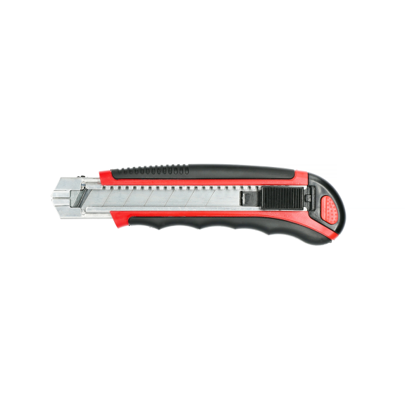 Cutter bi-matière avec molette de blocage 25 mm 3 lames - HANGER - 110013-Lire la description