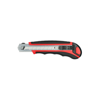 Cutter bi-matière avec molette de blocage 18 mm 6 lames - HANGER - 110012-Lire la description