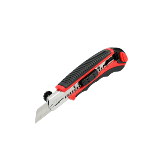Cutter bi-matière avec molette de blocage 18 mm 6 lames - HANGER - 110012-Lire la description