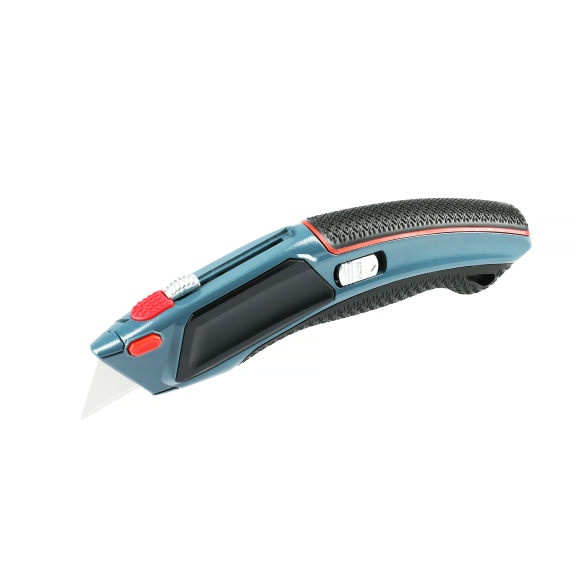 Cutter pour lames trapèze avec chargeur de 5 lames - HANGER - 110020-Lire la description