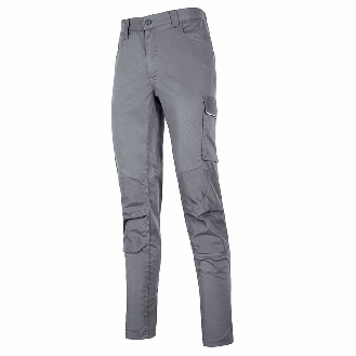 U-Power - Pantalon de travail gris clair Stretch et Slim MEEK-Lire la description