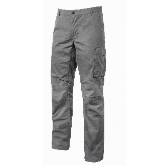 U-Power - Pantalon de travail gris clair Stretch et Slim OCEAN-Lire la description