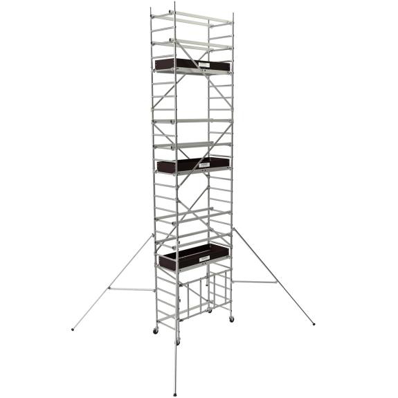 Échafaudage pliant 26m en aluminium-Lire la description