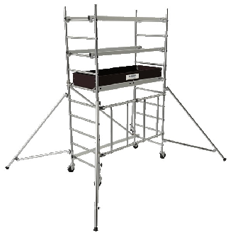 Échafaudage pliant 26m en aluminium-Lire la description