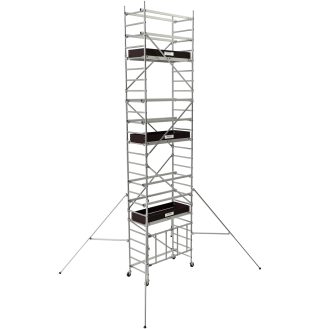 Échafaudage pliant 26m en aluminium-Lire la description