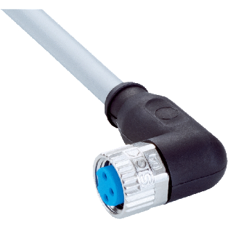 M08A Fem Coudé 3p; Câble PVC 3 fils 2m-Lire la description