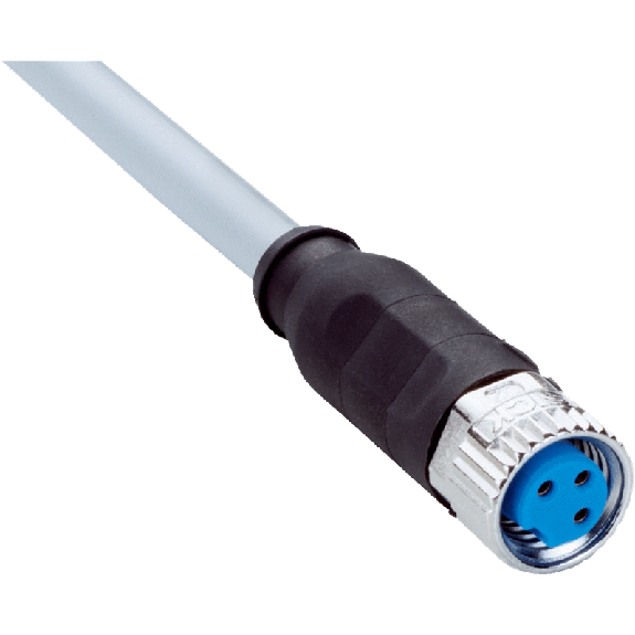 M08A Fem Droit 3p; Câble PVC 3 fils 5m-Lire la description