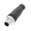 M12A Mâle Droit 5p; Bornes à vis (x5), Ø4-6mm Pg7