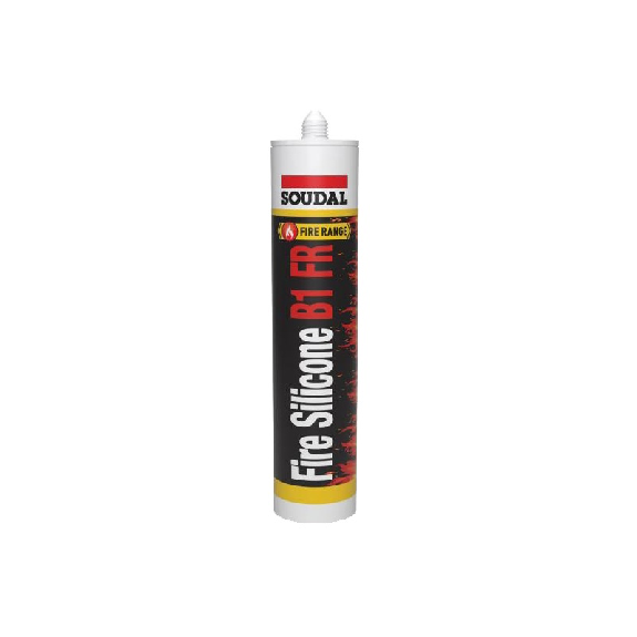 Mastic Fire Silicone B1 FR gris 300ml - SOUDAL - 147412-Beschreibung lesen