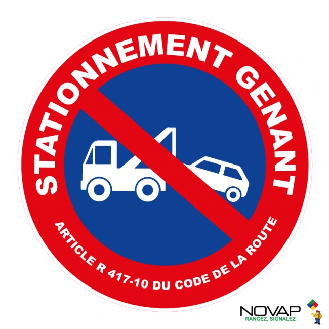 Panneau défense de stationner fourrière 300mm - NOVAP - 4062402-Beschreibung lesen