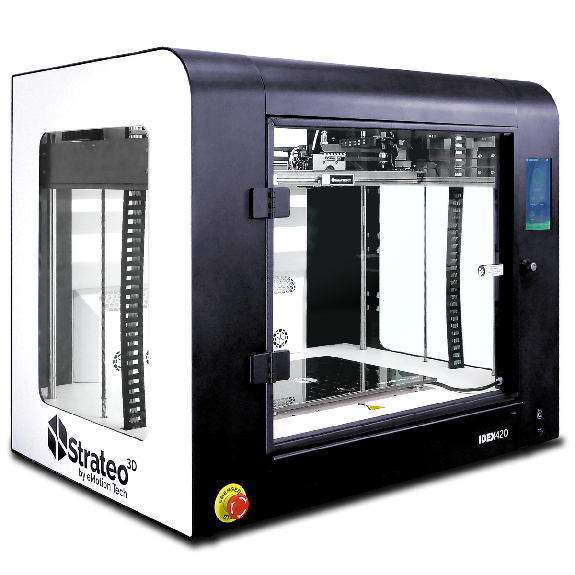 Strateo3D IDEX420 - La impresora 3D profesional optimizada para la producción-Leer más