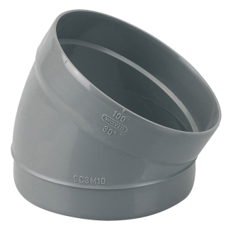 Secteur coude PVC Mâle Femelle 30° D100  - 3025721-Lire la description