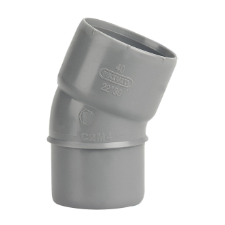 Coude PVC mâle-femelle 22-30° D40  - 3025730-Leggi tutto