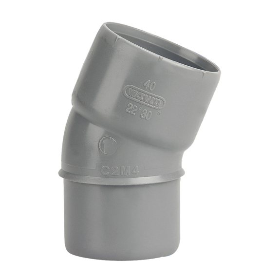 Coude PVC mâle-femelle 22-30° D40  - 3025730-Leggi tutto