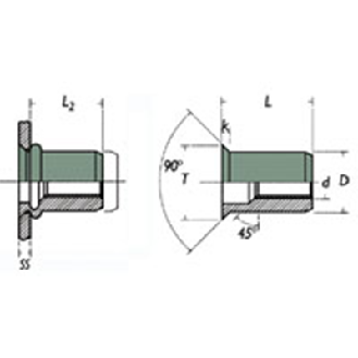 Ecrou a sertir Cranté Inox M3 C (1.7-3)-Lire la description