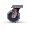 Roulette pivotante à platine