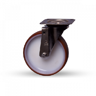 Roulette pivotante acier inoxydable-Lire la description
