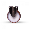 Roulette fixe acier inoxydable