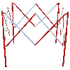 Barrière de signalisation extensible en acier