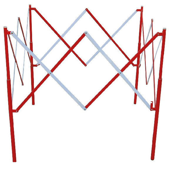 Barrière de signalisation extensible en acier-Lire la description